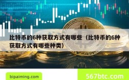 比特币的6种获取方式有哪些（比特币的6种获取方式有哪些种类）