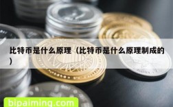 比特币是什么原理（比特币是什么原理制成的）