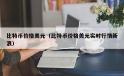 比特币价格美元（比特币价格美元实时行情新浪）