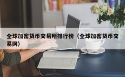 全球加密货币交易所排行榜（全球加密货币交易网）