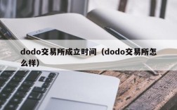 dodo交易所成立时间（dodo交易所怎么样）