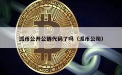 派币公开公链代码了吗（派币公司）