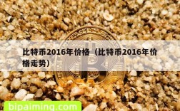 比特币2016年价格（比特币2016年价格走势）