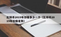 比特币2019年价格多少一个（比特币2019年价格走势）