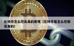 比特币怎么挖出来的原理（比特币是怎么挖掘出来的）