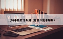 比特币能做什么用（比特币能干嘛用）