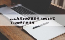 2011年买100万比特币（2011年买了3000块的比特币）