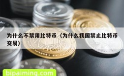 为什么不禁用比特币（为什么我国禁止比特币交易）