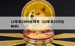 12年买1000比特币（12年买10万比特币）