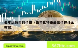 去年比特币的价格（去年比特币最高价在什么时候）