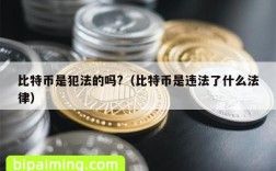 比特币是犯法的吗?（比特币是违法了什么法律）