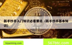 新手炒币入门知识必看要点（新手炒币基本知识）