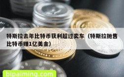 特斯拉去年比特币获利超过卖车（特斯拉抛售比特币赚1亿美金）