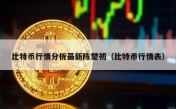 比特币行情分析最新陈楚初（比特币行情表）