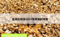 包含比特币2025年预测的词条