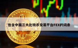 包含中国三大比特币交易平台FEX的词条