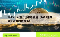 2023十大潜力虚拟币视屏（2021未来最有潜力的虚拟币）