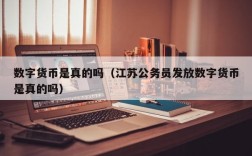 数字货币是真的吗（江苏公务员发放数字货币是真的吗）