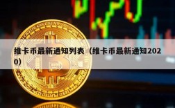 维卡币最新通知列表（维卡币最新通知2020）