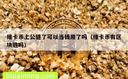 维卡币上公链了可以当钱用了吗（维卡币有区块链吗）