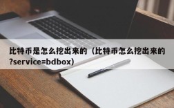 比特币是怎么挖出来的（比特币怎么挖出来的?service=bdbox）