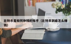 比特币是如何挣钱的知乎（比特币到底怎么赚钱）